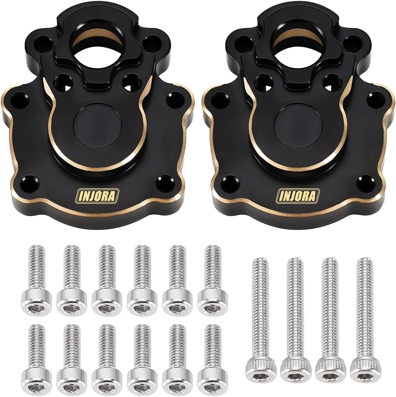 INJORA 29g Brass Rear Inner Portal Housing for 1/10 RC Crawler FMS FCX10 Upgrade