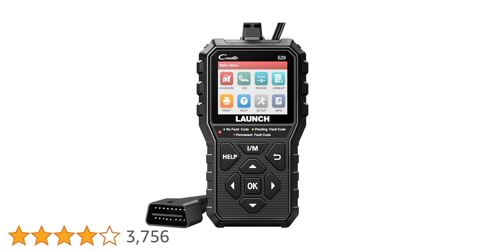 【M2248-82-60】LAUNCH CR529 OBD2 車診断ツール日本語 Amazon | LAUNCH CR529 obd2 診断機 日本語 自動車故障診断機