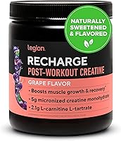 Vista 16 de LEGION Recharge - Suplemento para después del entrenamiento, bebida natural de construcción muscular y recuperación con monohidrato de creatina