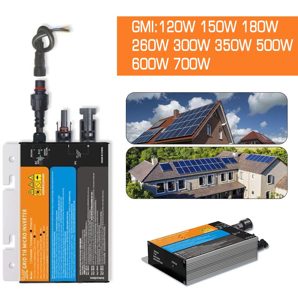 Solar Micro Inverter 300W – Grid Tie Wechselrichter, DC 18-60V Zu AC 220V, MPPT, Reiner Sinus, Wasserdicht, Für PV-Module