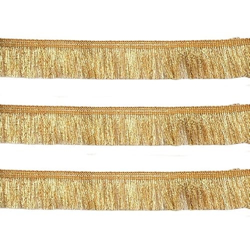 Yalulu 10 Meter Gold Quaste Fransen Polyester Fransenborte Geschnitten Fransen Geschnitten Fransenborte Kostüm Quaste Trimmen Garment Apparel Vorhang Nähzubehör (3cm Breite) Yalulu 10 Meter Gold Quaste Fransen Polyester Fransenborte Geschnitten Fransen Geschnitten Fransenborte Kostüm Quaste Trimmen Garment Apparel Vorhang Nähzubehör (3cm Breite)