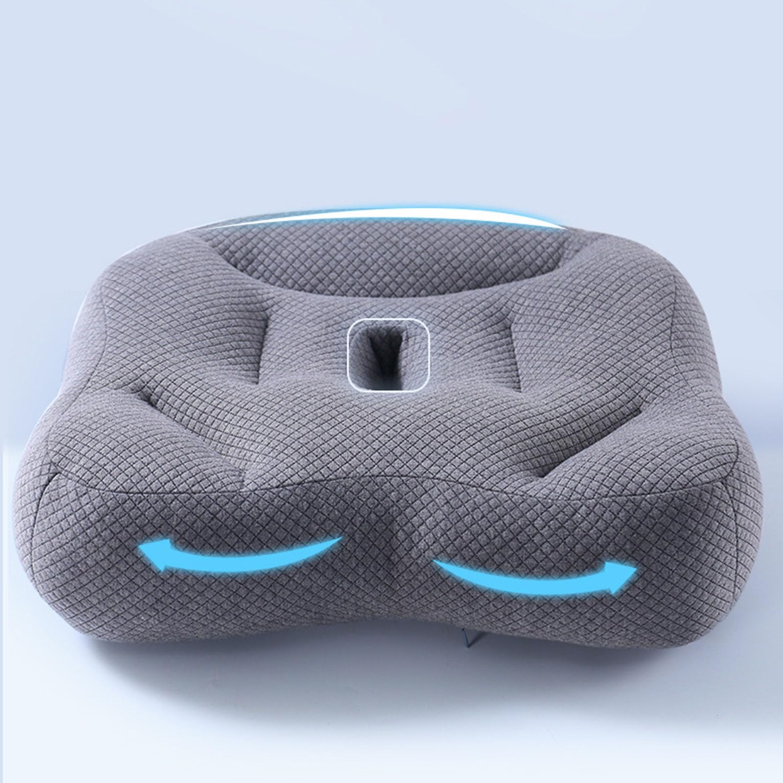 Ischial - Cojín de asiento con agujeros, ergonómico para oficina y coche, almohada de apoyo para silla de ruedas, cómodo cojín de asiento para sentarse, ideal para largas horas