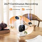 2K Cameras for Home Security,Indoor/Outdoor for Baby/Elder/Pet Monitoring,Plug & Play,Color Night Vision,2-Way Audio, 24/7 Recording,Memory/Cloud Storage, Compatible with Alexa,2-Pack