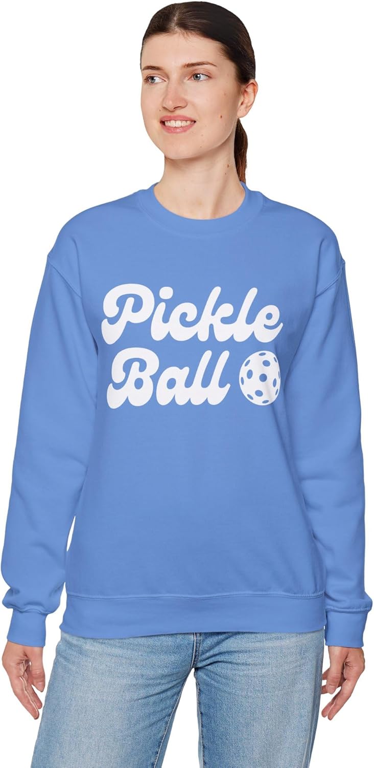 Pickleball Crewneck Sweatshirt - Pickle Ball - Pickleball Sweatshirt for Women & Men
