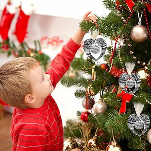 Miniatura 6 de Adorno conmemorativo de Navidad, Una pieza de mi corazón está en el cielo, colgante conmemorativo para árbol de Navidad en memoria de mamá, regalo