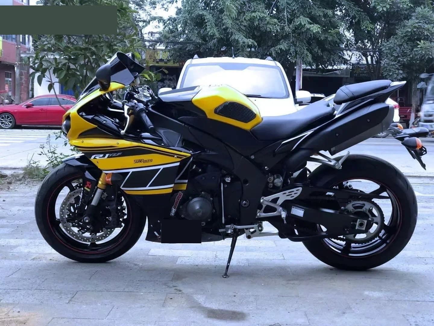 Tank Protection Sticker Tank Pad Sticker Motorcycle Protector Knee Grip Traction Side Decal for YZF-R1 2009 2010 2011 2012 2013 2014