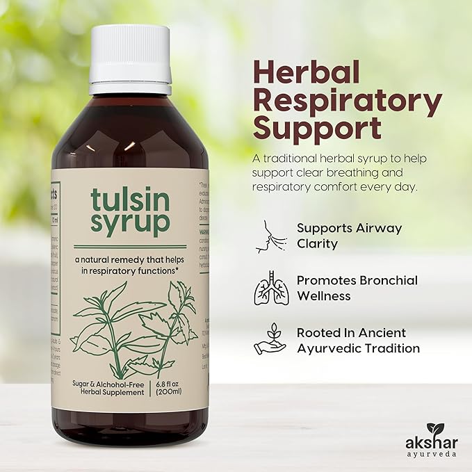 Jarabe de Tulsin Ayurveda con Regaliz Jengibre 1 Unidad miniatura 2