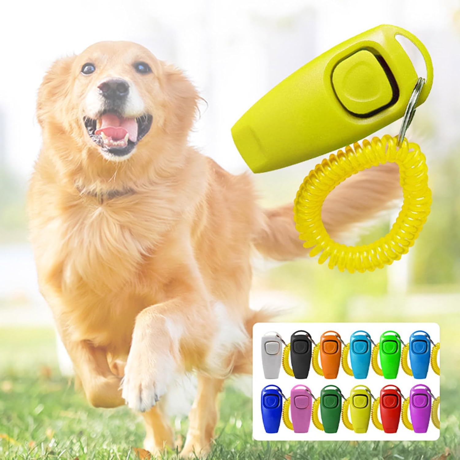 2pcs Breeds Clickers Whistles for Dog Training Walking Efficient Training Tool Accessory with WristStrap for Behavior Dog Whistles Clickers