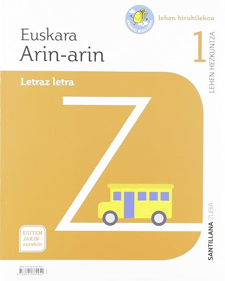 Euskara Arin-Arin Letraz Letra 1ºlh Egiten Jakin Zurekin Euskadi 2019