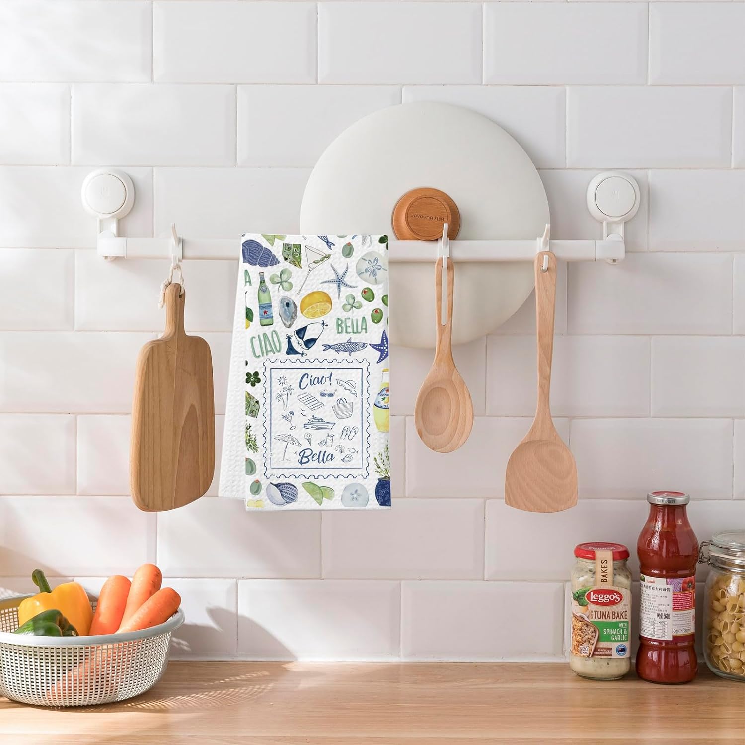 WCGXKO Ciao Bella Kitchen Towel Trendy Vacation Gift Italy Trip Gift Italian Ciao Merch (Ciao Towel) - Image 4