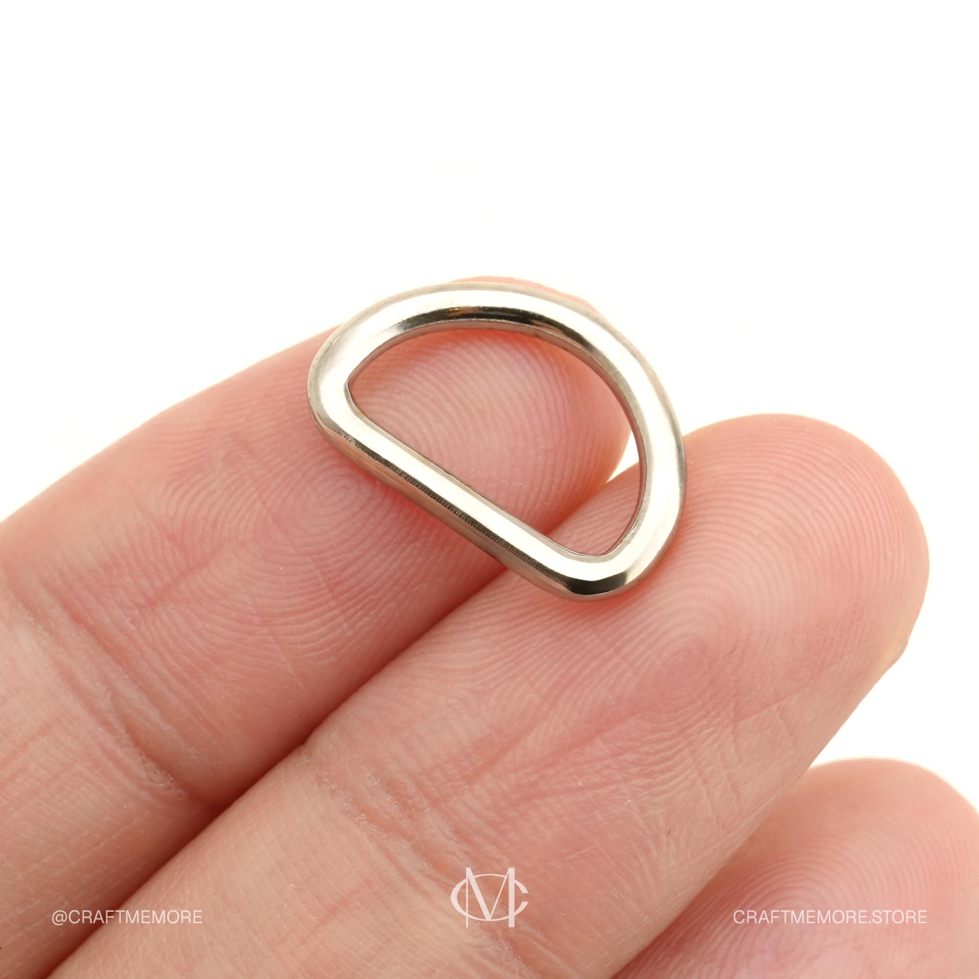 Amazon.com: CRAFTMEMORE 3/8 or 1/2 Inch Tiny D-Ring Findings Metal