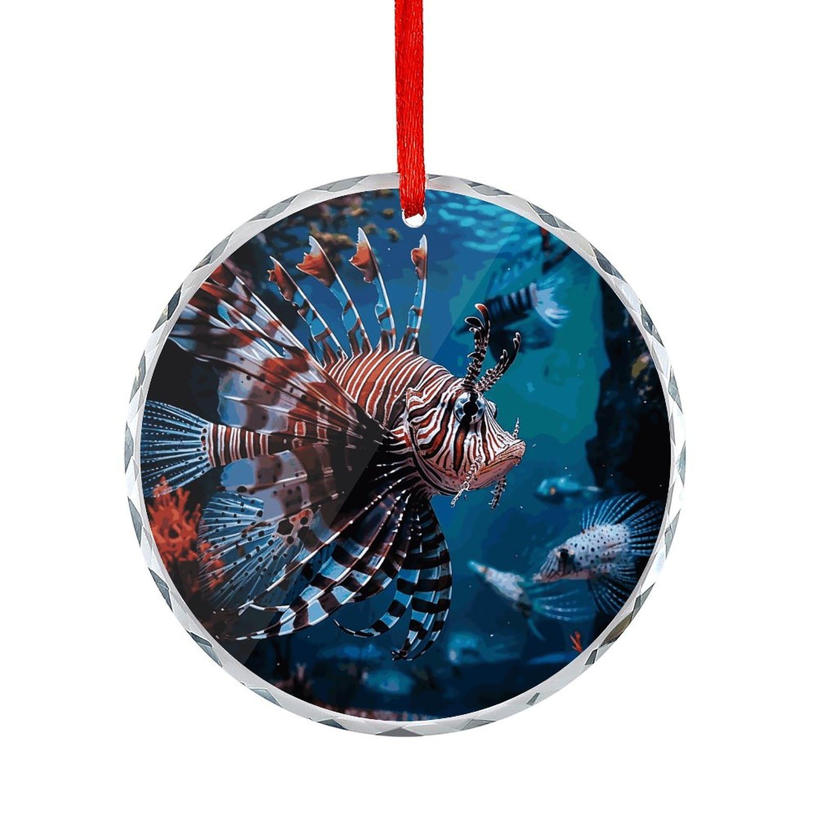 Fodpand Women's Style Fish In Fish Tank Round Glass Ornament Keepsake Gift Exchange Ideas Car Decor,Christmas Ornaments For Tree Window Garden Ornaments