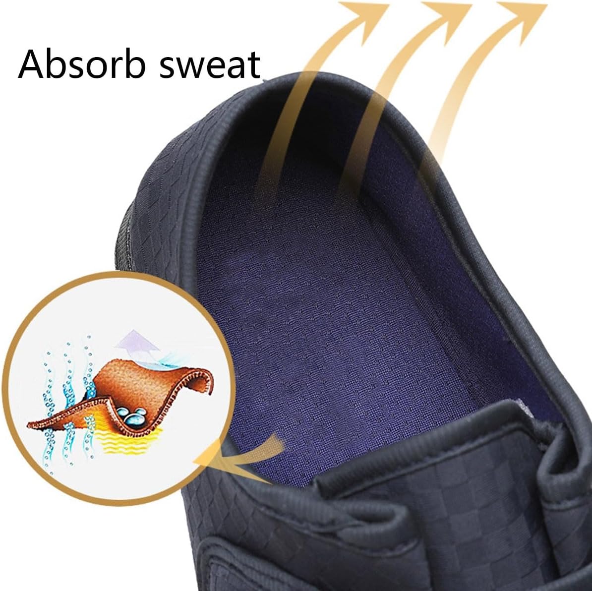 Diabetic Sandals For Men, Extra Wide Fit House Slippers Plantar Fasciitis Shoes Thumb Valgus Sneakers Ideal Indoor Outdoor(Thin,Men 7.5) - Image 5