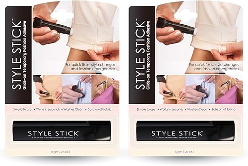 Grand Fusion Style Stick Glide, pegamento adhesivo de moda para ropa, pantalones de dobladillo rápido, correas de brasier, cambio de cuello,