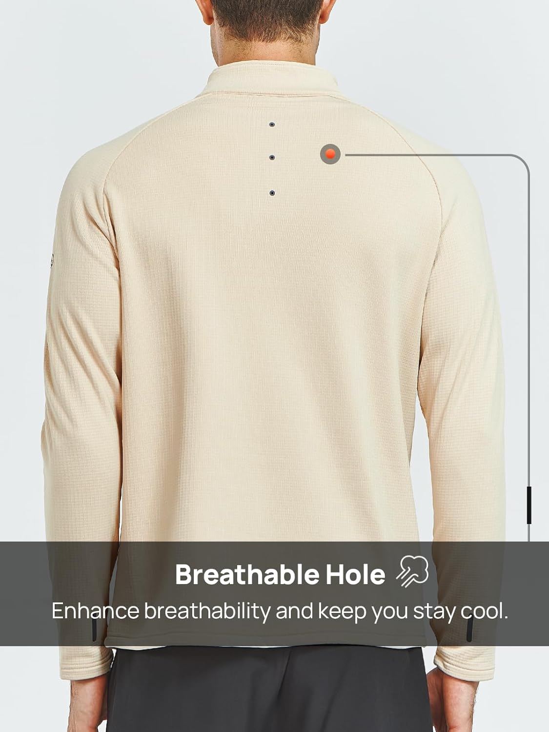 NORTHYARD Men's Quarter Zip Pullover Fleece Lined Long Sleeve Running Shirts Golf Sweatshirts Outdoor Thermal Layer Hiking - Image 5