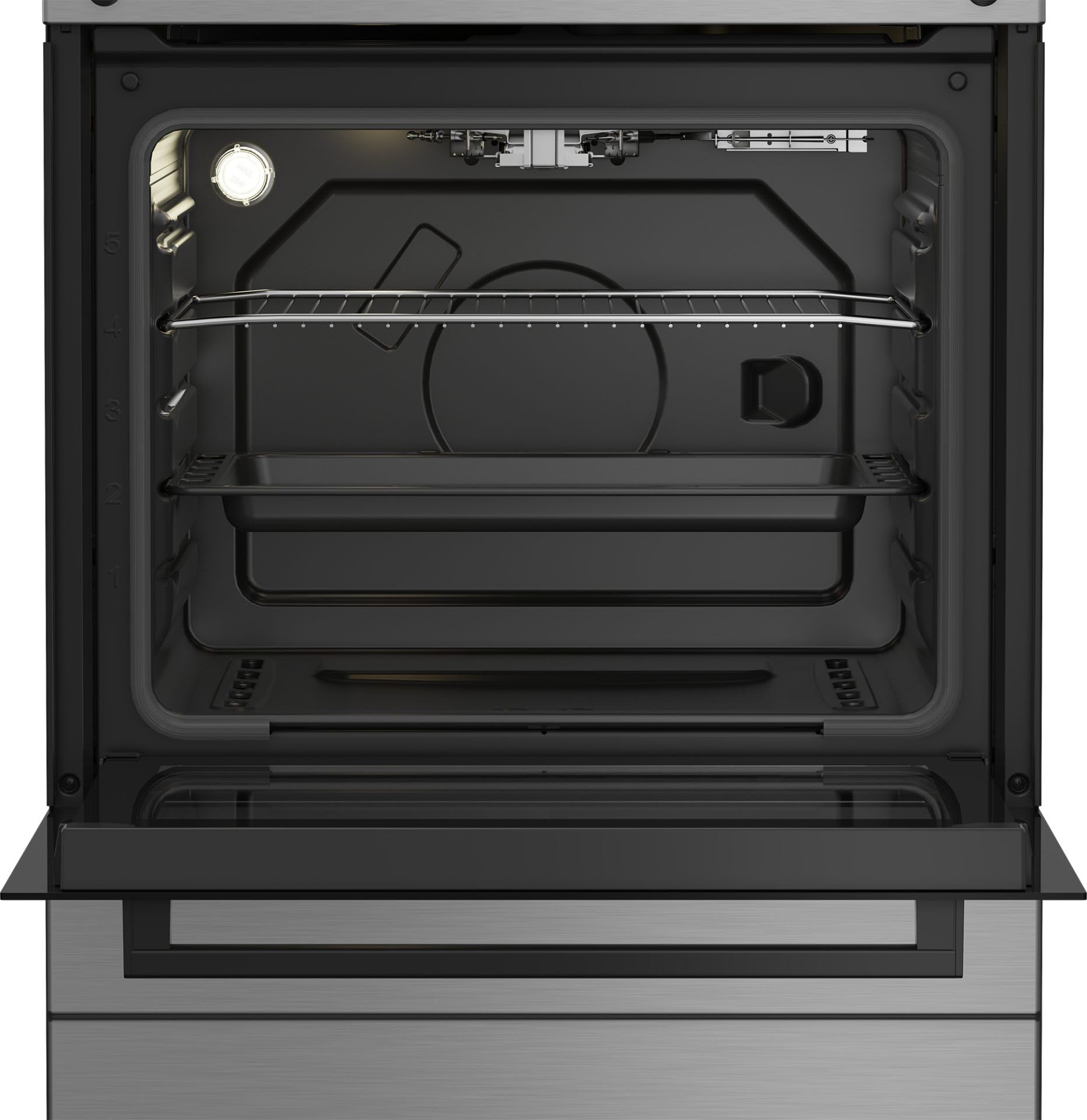 FBG62010DX - Cucina a gas con forno a gas, n° fuochi, 60x60 cm, colore inox/nero