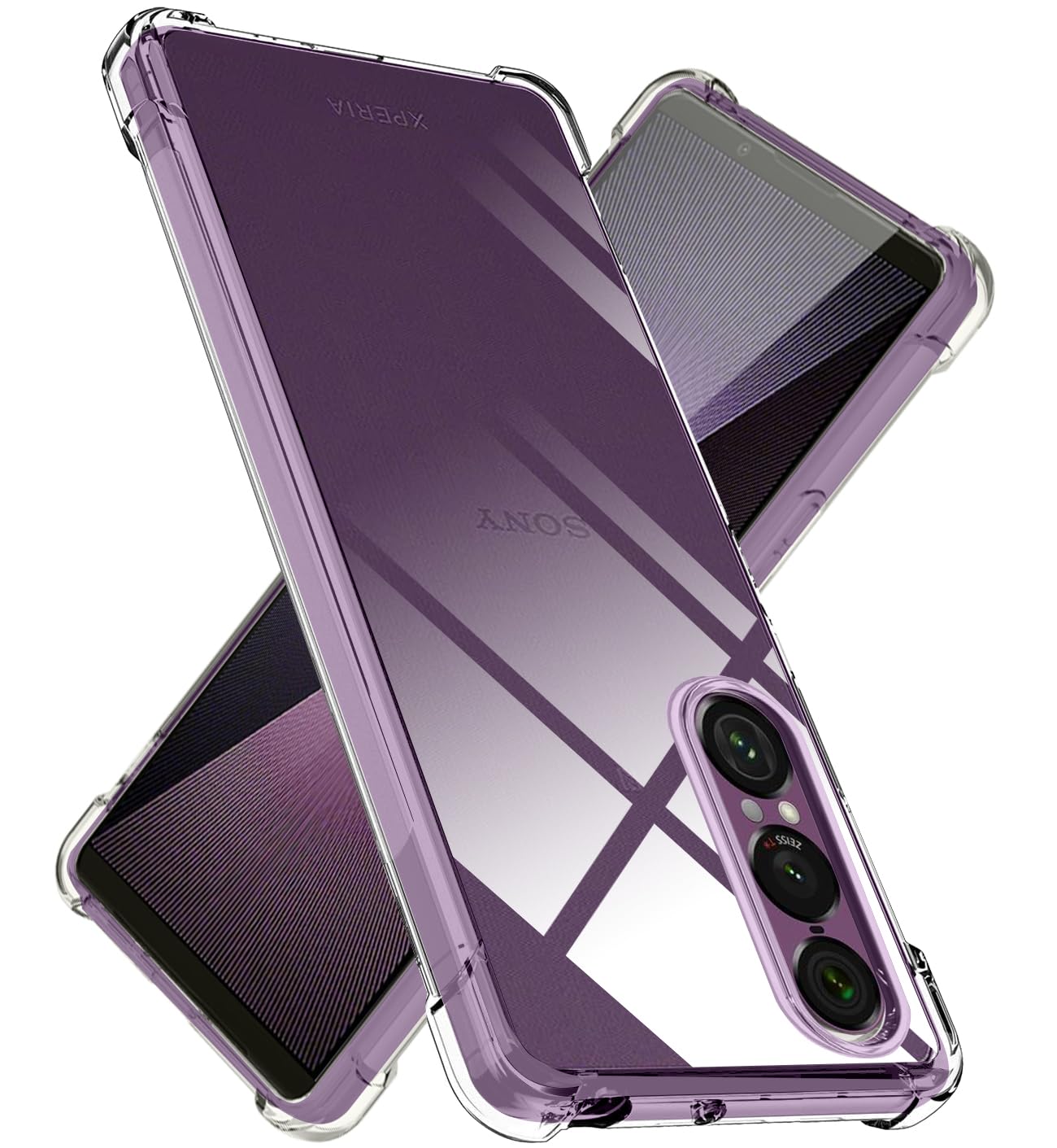 Amazon.co.jp: Xperia 1 VII ケース クリア TPU 薄型 軽量 耐衝撃 米軍
