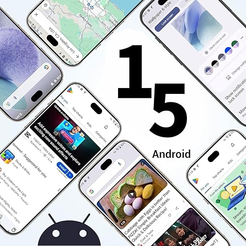 Miniatura 6 de A16 PRO M - Teléfono celular desbloqueado 2025 - Android 15,6000 mAh, 12 GB+256 GB1 TB Smartphone, pantalla HD de 6.9 pulgadas + 90 Hz + SIM dual,