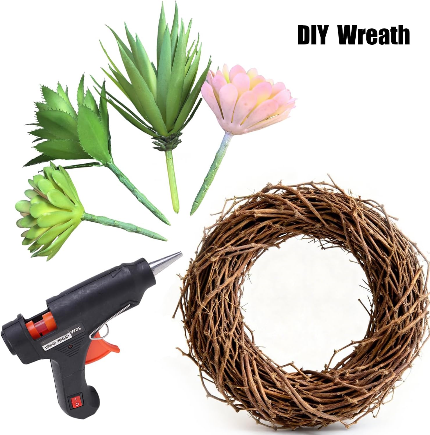 4Pcs Artificial Succulent Plants Set, Realistic Fake Succulents for Home Garden Party Decor - Image 7