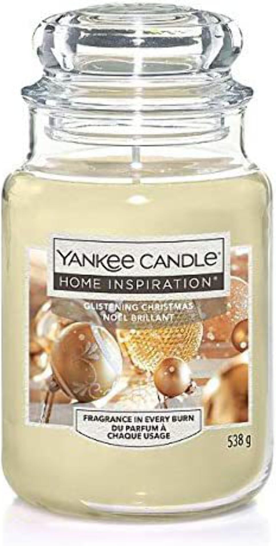 Glistening Christmas - Large Jar - Warm up the holidays with a welcoming hug of creamy vanilla and soft amber