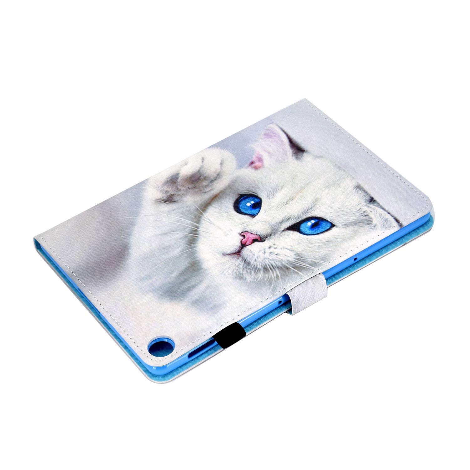 Custodia Per Huawei MatePad T10/T10S: Cover In PU Con Fantasia Gatto E Tigre, Slot Per Carte E Penna
