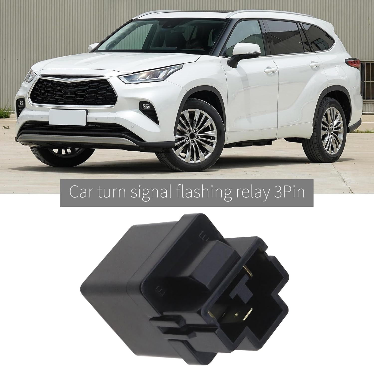 ECSiNG Auto Flasher Relay Car Turn Signal Electronic Relay 3 Pin Flasher Relay for Lamps LED Indicator 81980-12070 Compatible with Toyota Compatible with Lexus ES300