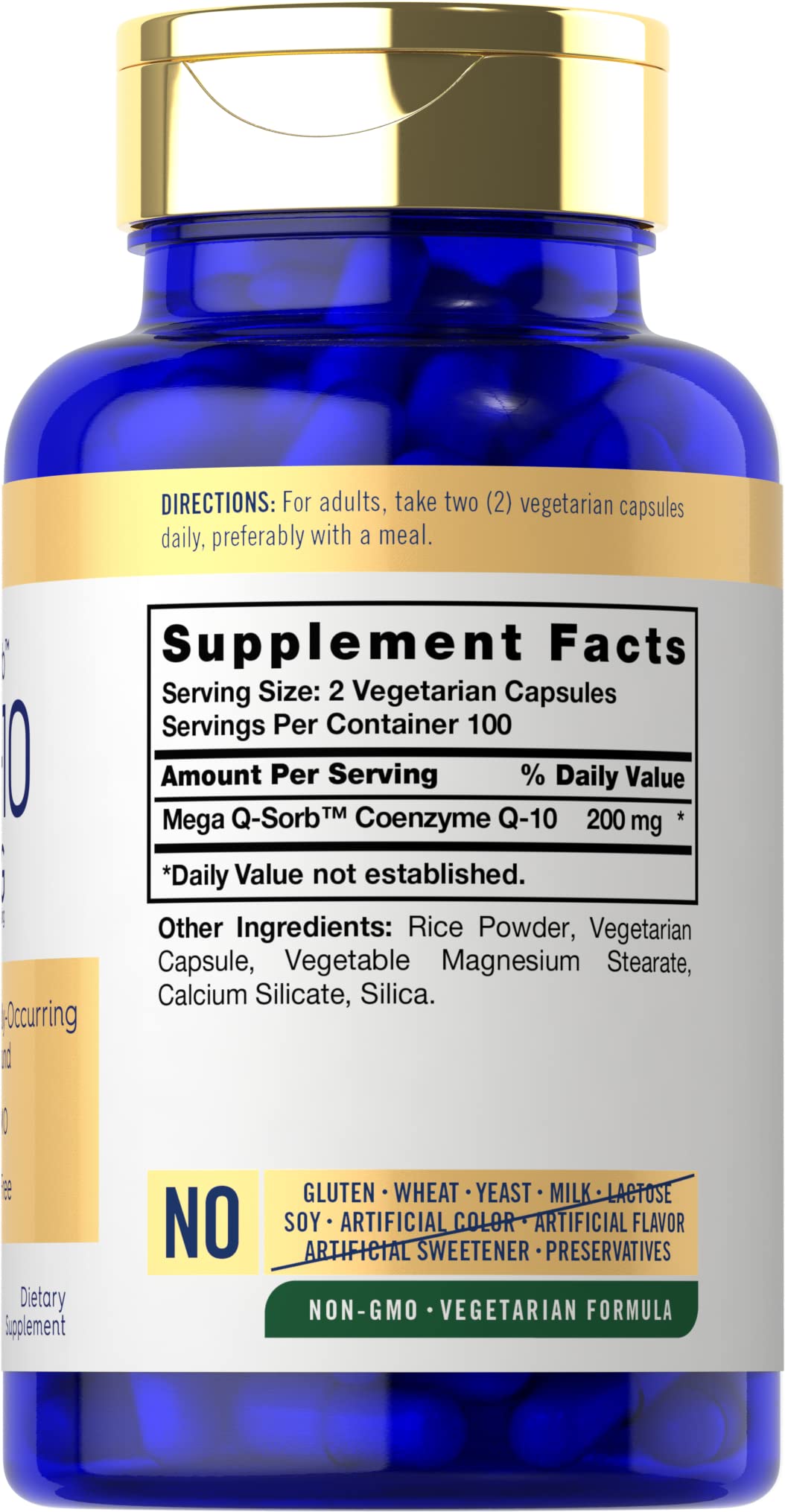 Carlyle CoQ10 200mg | 200 Capsules | Mega Q-Sorb Coenzyme Q-10 — Amazon image 2