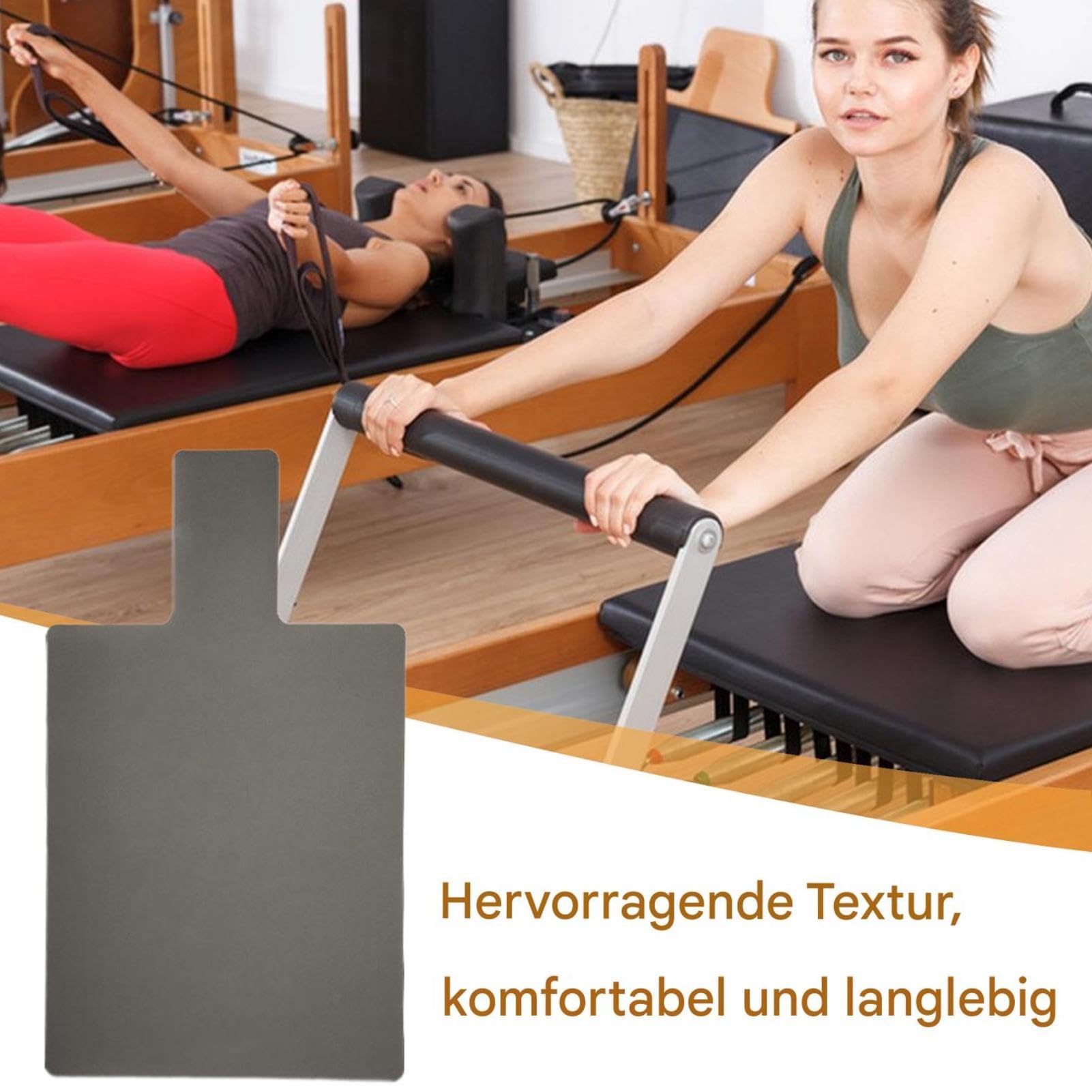 Tapis de réformateur Pilates antidérapant extra épais pour yoga et voyage