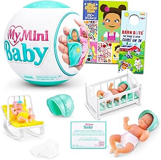 Zuru My Mini Baby Mystery Toy Set - Series 1 Mystery Ball with Stickers, Blind Ball for Kids, Girls