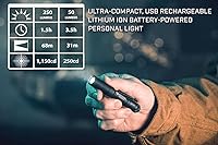 Vista 6 de Linterna de bolsillo MicroStream Streamlight 66602 de 250 lúmenes, recargable con cable coyote USB de 5 pulgadas, empaquetado en cápsula.