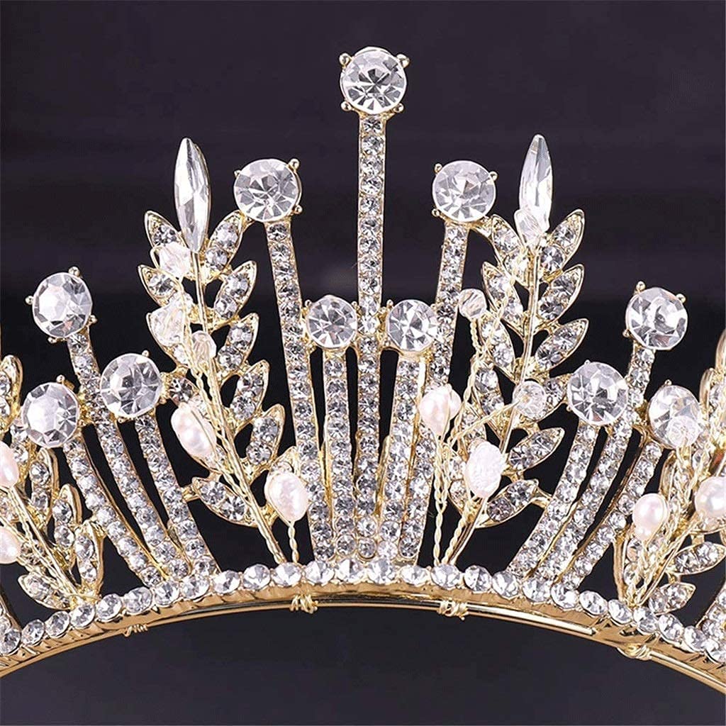 korona dekoracyjna, Królewski kryształowy diadem, korona, biżuteria do włosów