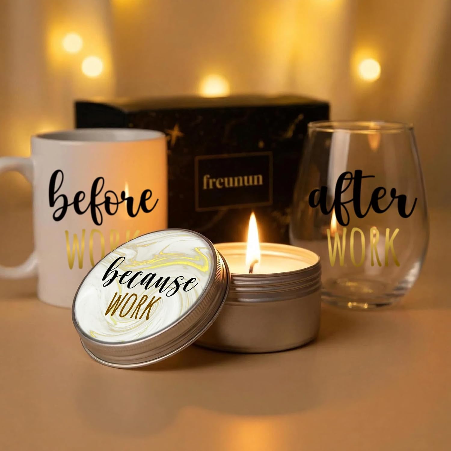 3PCS Before Work After Work Gift Set Work Office Humor Officiant Wine Glass Gift for Coworkers Bosses Friends Shot Glass Set for Boss Coworker Manger Leader Employee, Office Gifts for Women