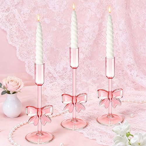 3 portavelas de arco de cristal, candelabros de cristal para decoración del día de San Valentín, boda, mesa, centro de mesa, decoración del hogar