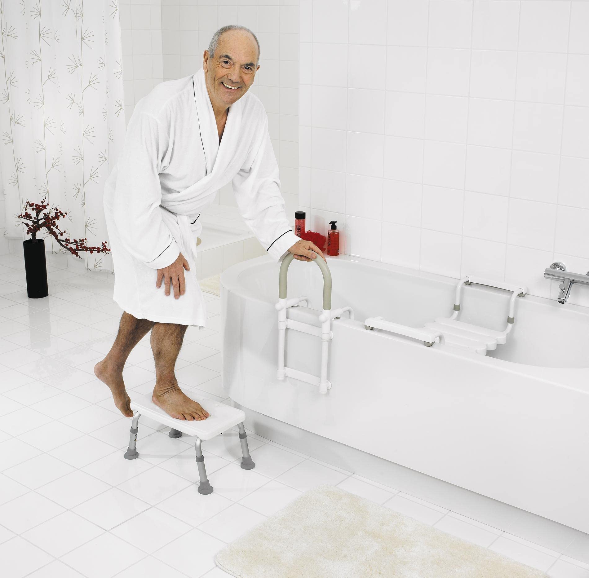 RIDDER Badewannen-Einstiegshilfe Sam weiß