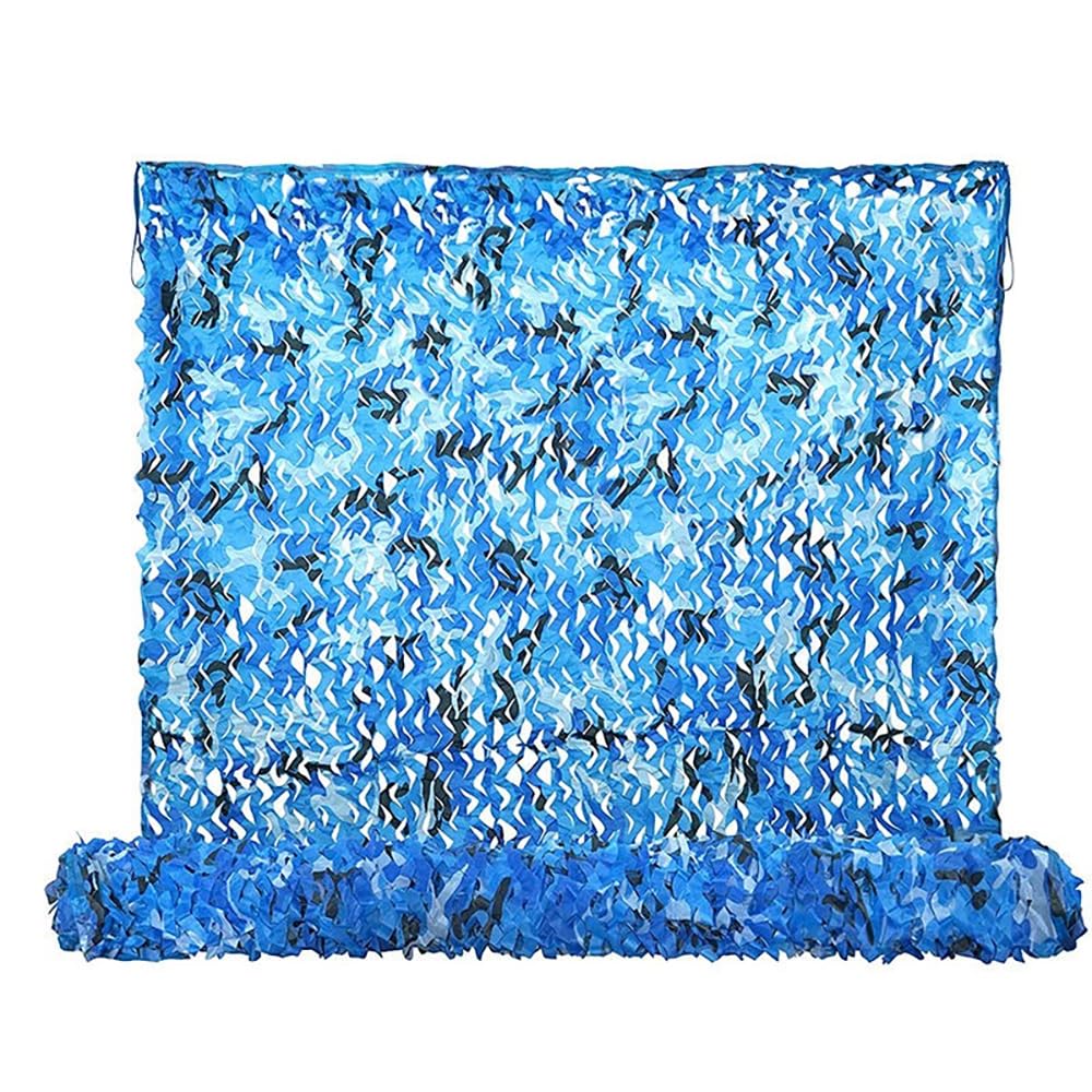 NEWFUN Tarnnetz 4x6M, blau, Tarnnetz Sonnenschutz für Deko Waldlandschaft Jagd Sichtschutz Outdoor Camping Garten,Ocean,Outdoor-Dekoration