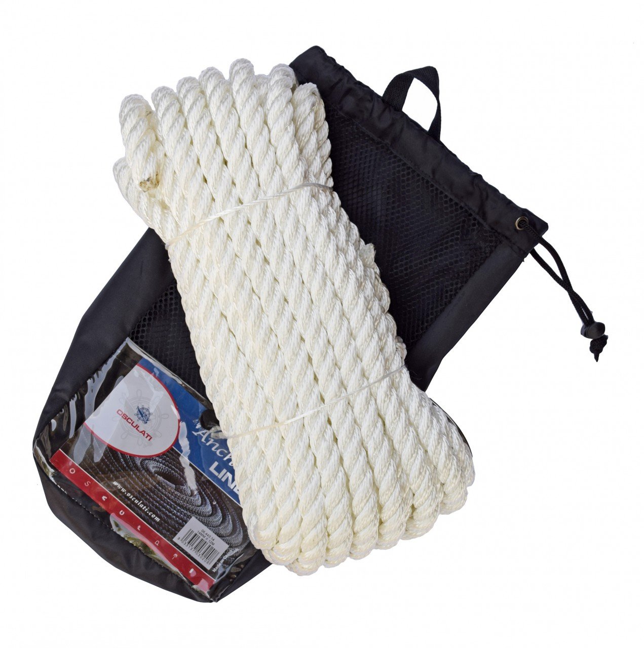 Cima Da Ormeggio OSCULATI 20 Mm X 12 M | Poliestere Alta Tenacità, Con Redance Inox | Per Barche E Natanti - Foto 7