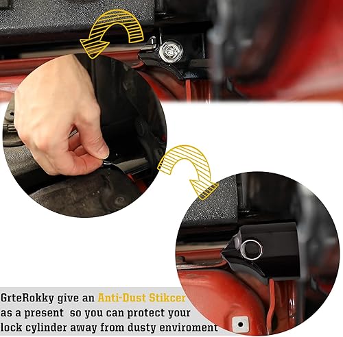 Miniatura 10 de Cerradura eléctrica para portón trasero con arnés de cableado compatible con Toyota Tacoma Extended Cab 2019-21 de 6 pies, caja de camioneta, cabina