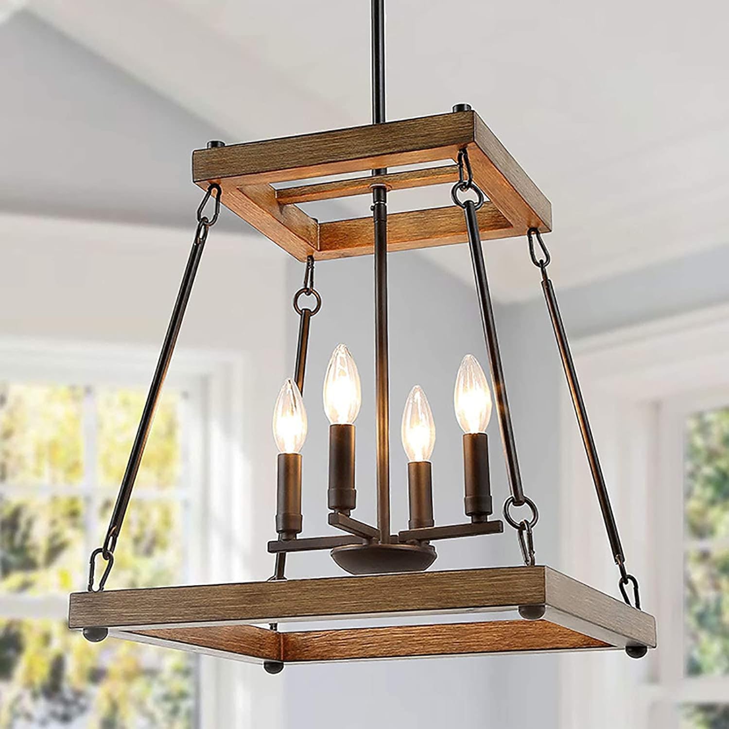 Light Farmhouse Island Light, przemysłowe wyposażenie oświetleniowe w zawieszce kuchennej metalowe żyrandole V-Wintage, Lampa sufitowa LED Made in China