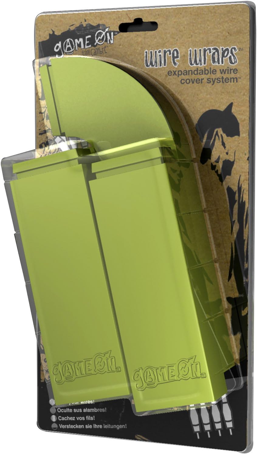 Wire Wraps Wire Management System - Green