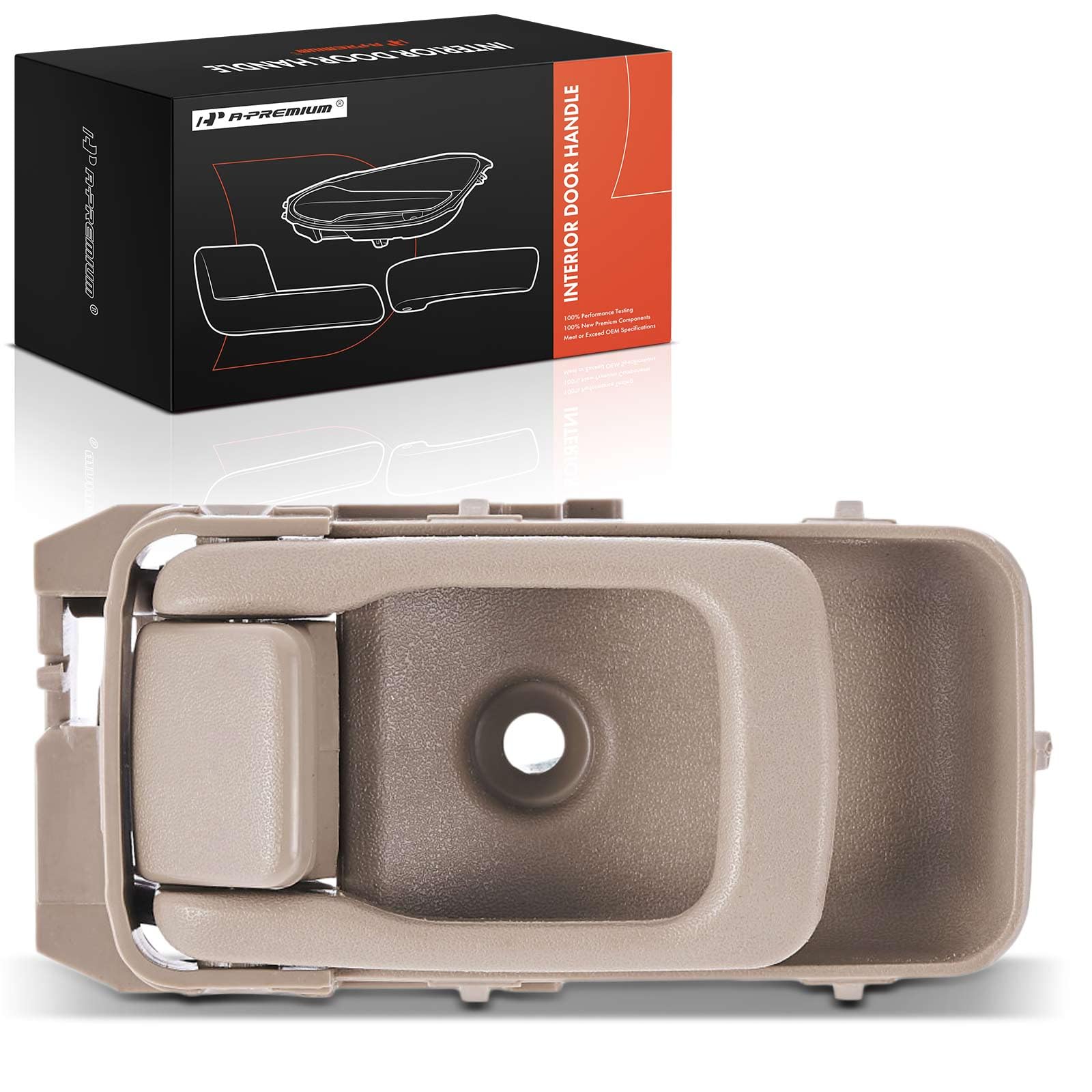 A-Premium Front or Rear Driver Side Interior Door Handle Compatible with Nissan Altima 1998-2001, Frontier 1998-2000, Beige, Replace# 80671-3S501,