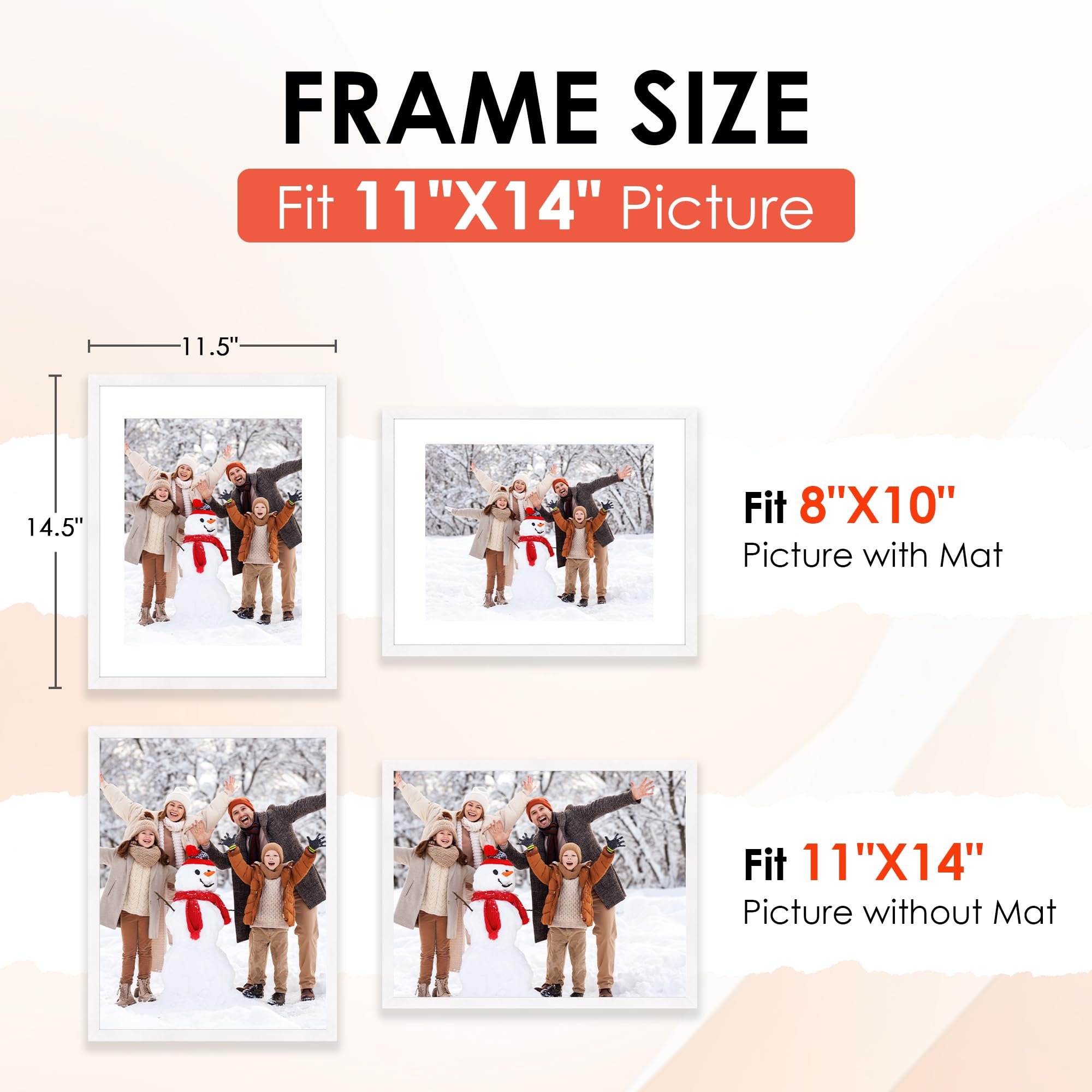 Fixsmith Frame Snapklik.com : FIXSMITH 11x14 Picture Frame Set Of 10, White Photo ...