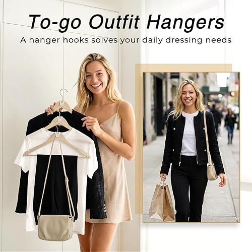 Miniatura 5 de HOUSE DAY Organizadores y almacenamiento de armario, artículos esenciales para dormitorio universitario - Paquete de 60 ganchos conectores