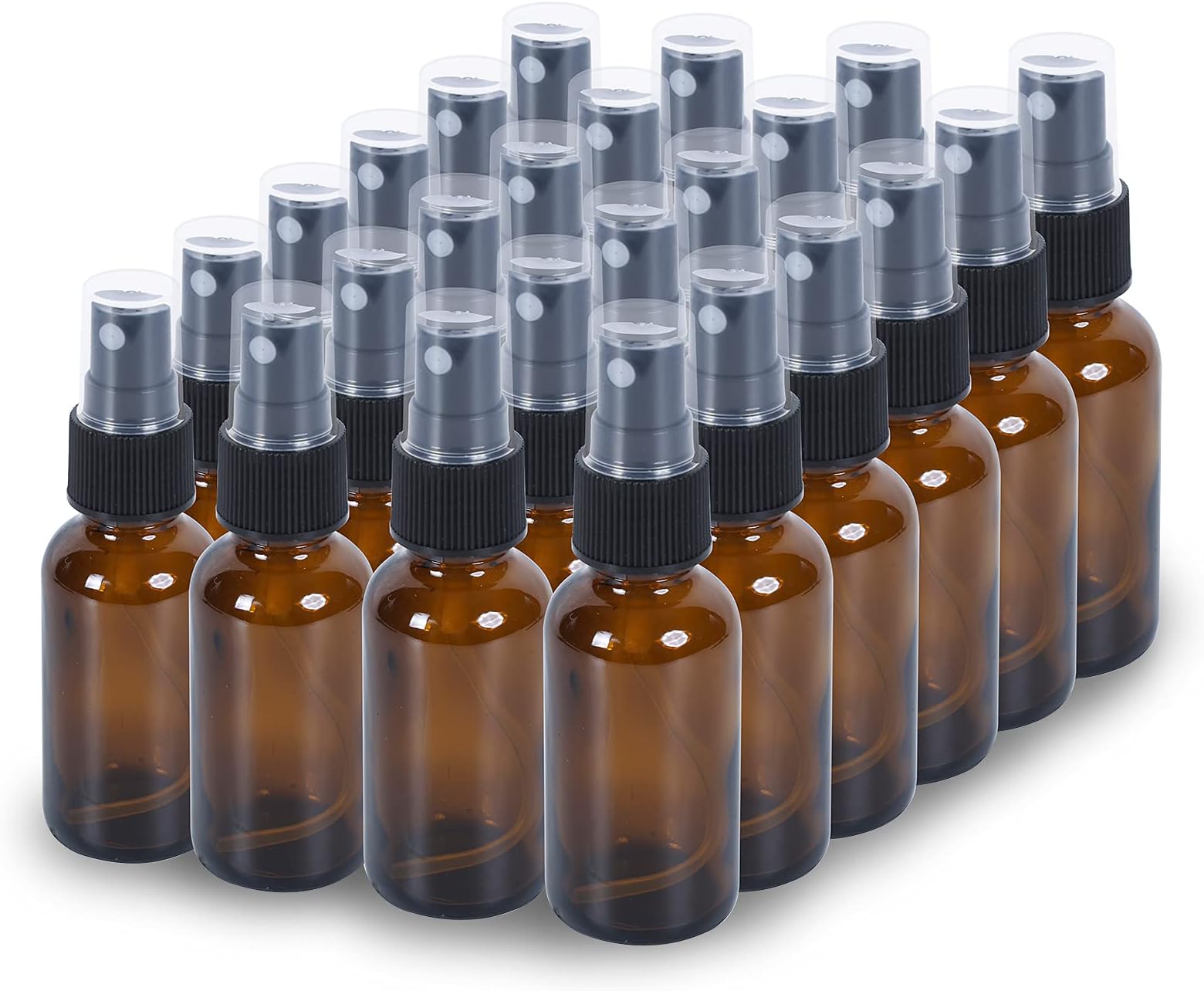 Amazon.com: Small Amber Glass Spray Bottles For Essential Oils, 2oz ...