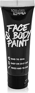 Face and Body Paint Cream, 30ml - Pretend Costume and Dress Up Makeup by Splashes & Spills (Black)