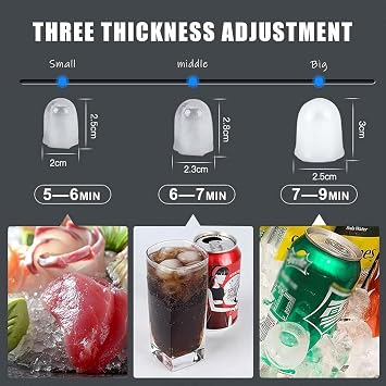 Countertop Ice Maker, 26 lb/24 Hour Ice Maker with LED Display, 3 Types of Bullet Ice Sizes, Clear Ice Maker & Refrigerated Cold Water Dispenser for Home, Kitchen, Office, Party, Camping, RV