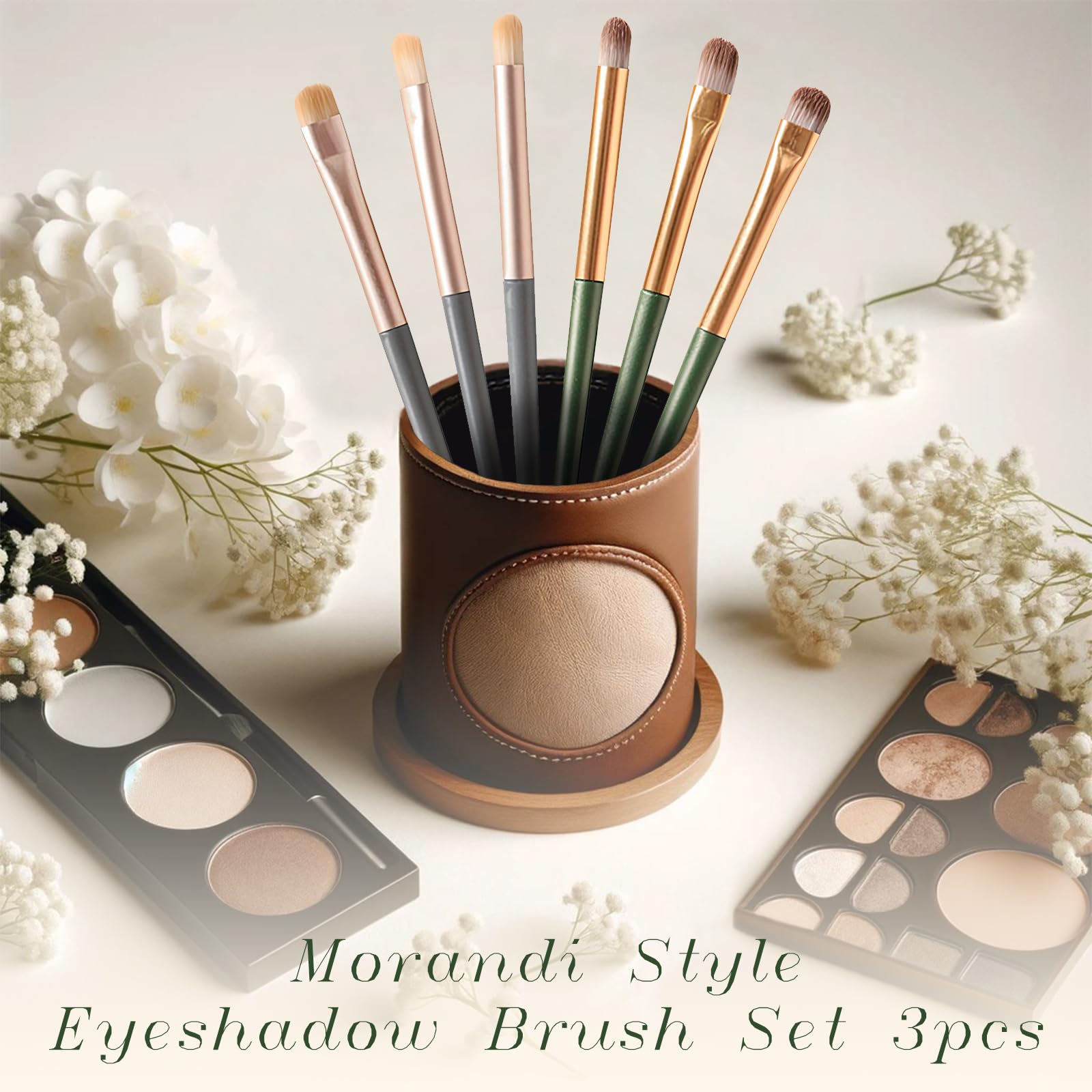 Professional Eye Makeup Brushes Eyeshadow Brush Set - 6pcs Soft Synthetic Eyeshadow Blending Brush Kit