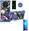 Compatible Sharp Leitz Phone 2 5g Td-Lte Jp Lp-02 Case 1 Piece 9H Tempered Glass Film Hard PC Soft Silicone Shockproof 360 Degree Rotating Metal Ring Stand Luminous Effect YGL-XQ