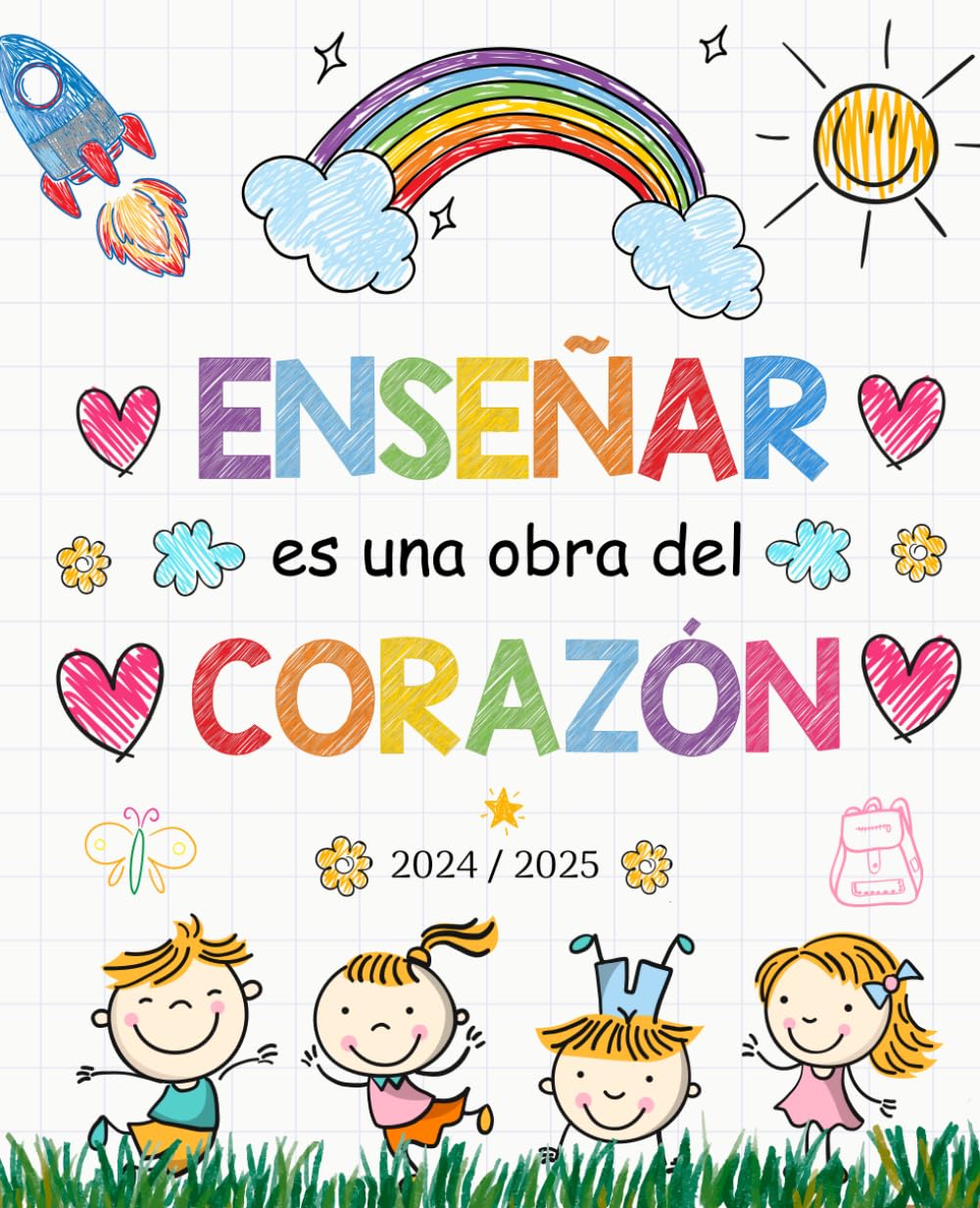 Agenda Profesora 2024 2025: Regalo maestra infantil primaria | planificador semanal y mensual | una semana en dos páginas | 12 meses | cuaderno del profesor 2024/2025