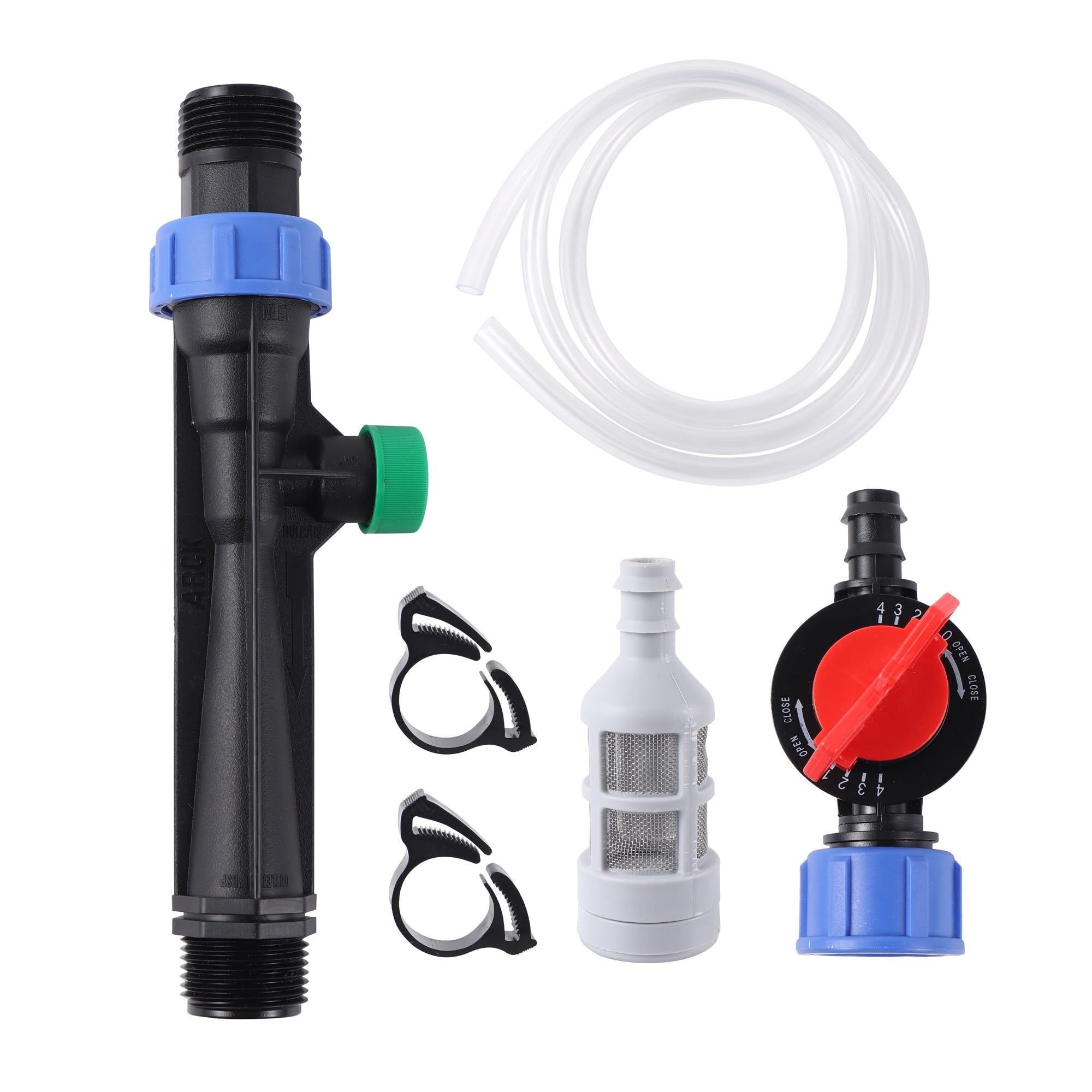 Iniettore di Fertilizzante Venturi con Filettatura Maschio da 1"/1,5"/2", Raccordo for irrigazione con irrigatore a Goccia(2 inch Kit)
