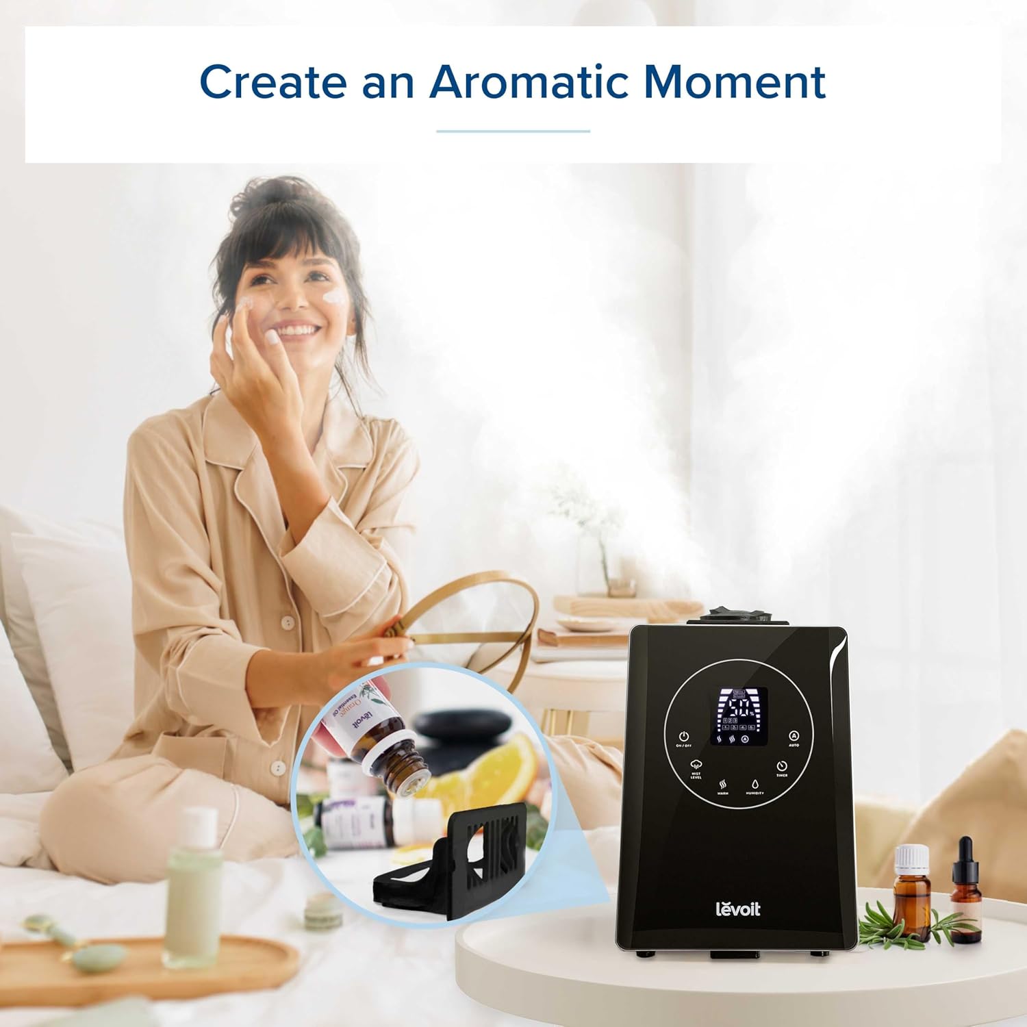 Levoit LV600HH 6L Warm&Cool Mist Humidifier for Bedroom Large Room Home, view 7